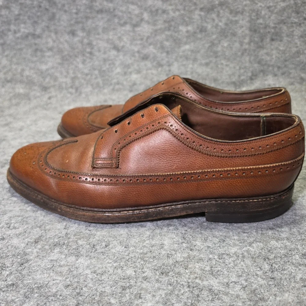 Florsheim Mens Royal Imperial 97625 Wingtip Leather Brown 13 3E Vintage Brogue